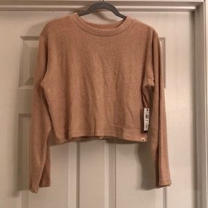 Rip Curl Cozy Crop Sweater - Tan Marle